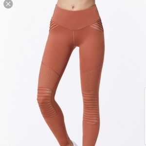 L'urv Race Ready Moto Leggings Burnt Orange